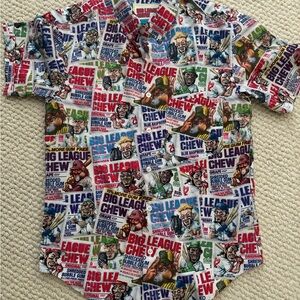 RSVLTS Short Sleeve Baseball Print Shirt / “Fresh Pouches”